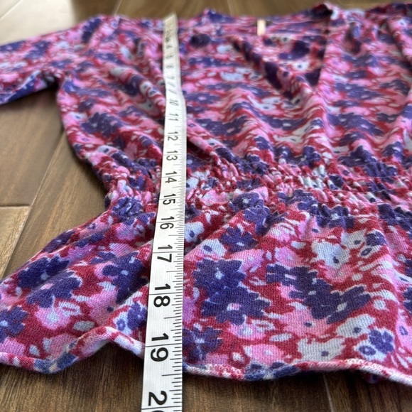 Free People floral cashmere blend cinch waist lightweight sweater, M - Picture 11 of 14